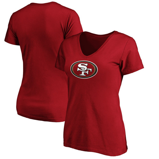 SAN FRANCISCO 49ERS WOMEN'S PRIMARY LOGO TEE - RED