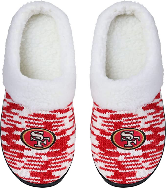 SAN FRANCISCO 49ERS WOMEN'S SHERPA LINED SLIPPERS