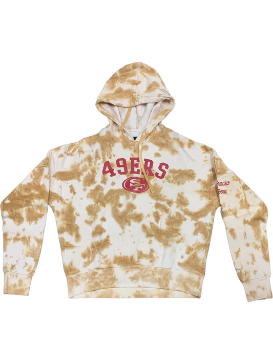 SAN FRANCISCO 49ERS WOMEN'S TIE DYE HOODIE SWEATSHIRT