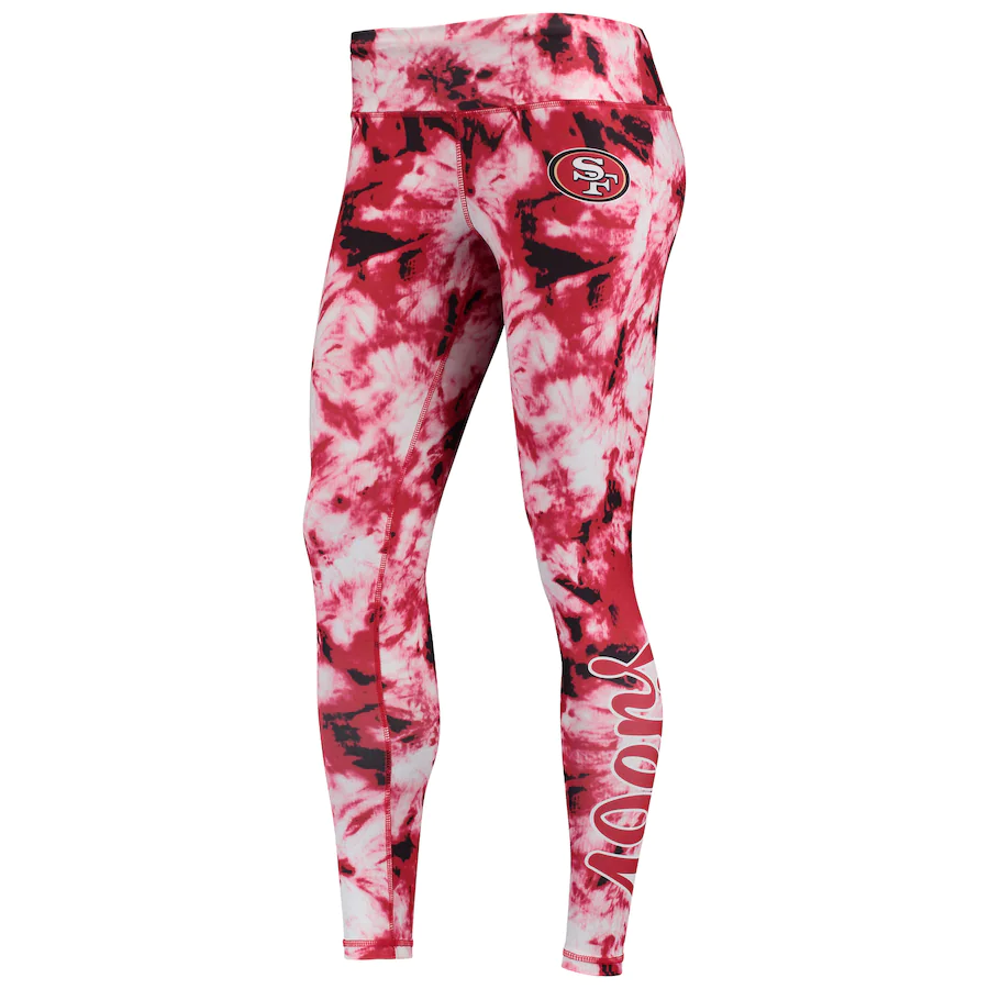 SAN FRANCISCO 49ERS WOMEN'S TIE DYE LEGGINGS