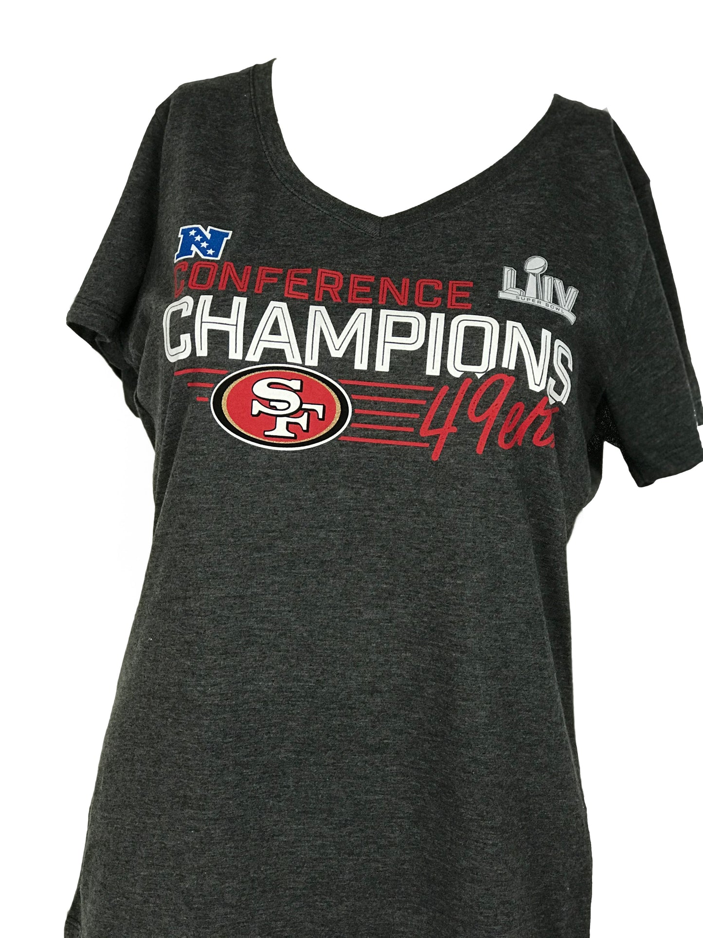 SAN FRANCISCO 49ERS WOMENS NFC CONFERENCE CHAMPIONS FORMATION T-SHIRT
