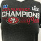 SAN FRANCISCO 49ERS WOMENS NFC CONFERENCE CHAMPIONS FORMATION T-SHIRT