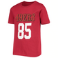 SAN FRANCISCO 49ERS YOUTH GEORGE KITTLE MAINLINER NAME AND NUMBER T-SHIRT