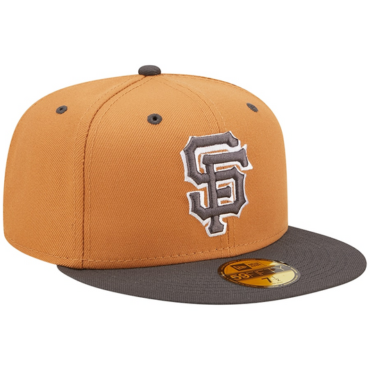 GORRO AJUSTADO SAN FRANCISCO GIANTS 2-TONE COLOR PACK 59FIFTY - MARRÓN/ CARBÓN