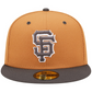 SAN FRANCISCO GIANTS 2-TONE COLOR PACK 59FIFTY FITTED HAT - BROWN/ CHARCOAL
