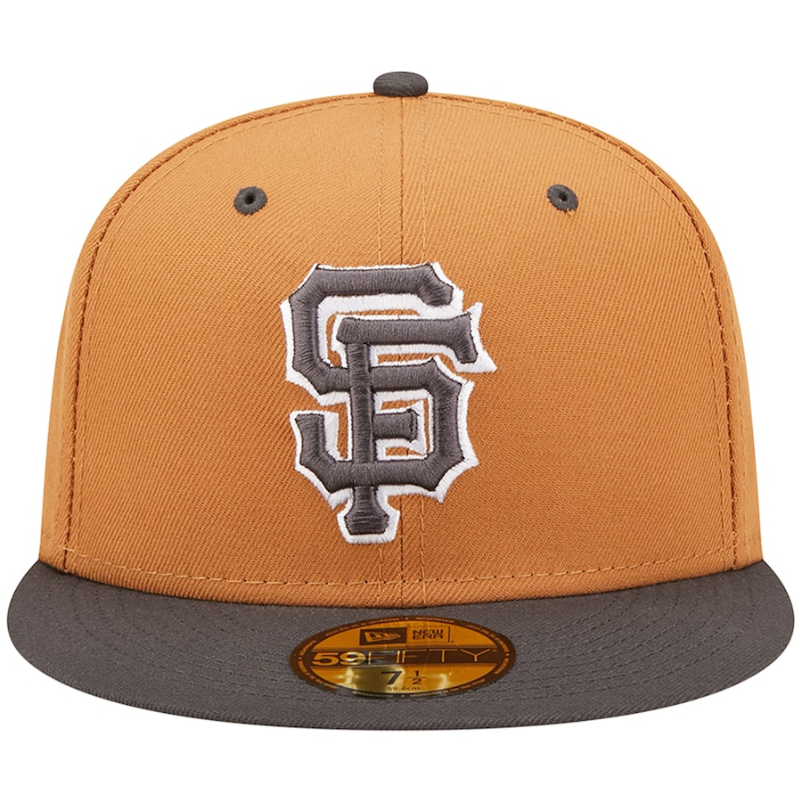 SAN FRANCISCO GIANTS 2-TONE COLOR PACK 59FIFTY FITTED HAT - BROWN/ CHARCOAL