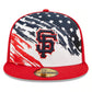 SAN FRANCISCO GIANTS 2022 4 DE JULIO 59FIFTY SOMBRERO AJUSTADO