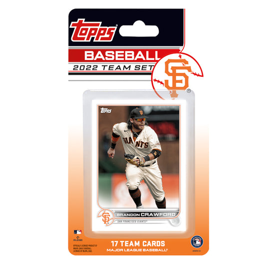 SAN FRANCISCO GIANTS 2022 TOPPS TEAM SET