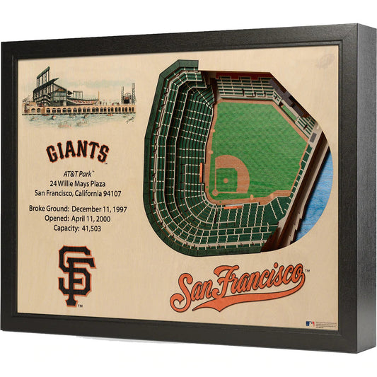 SAN FRANCISCO GIANTS 25 LAYER 3D STADIUM