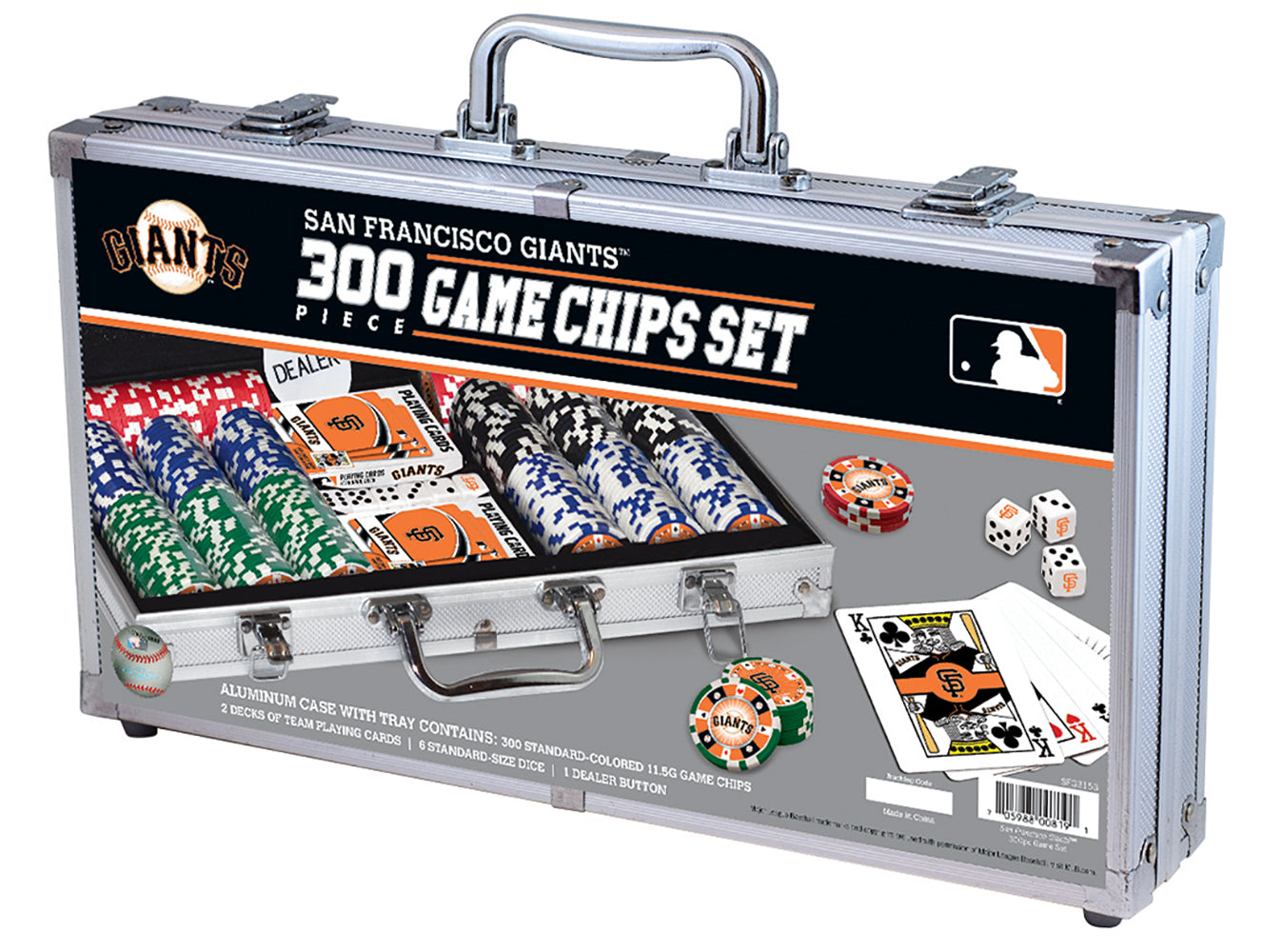 JUEGO DE POKER DE 300 PIEZAS SAN FRANCISCO GIANTS