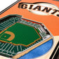SAN FRANCISCO GIANTS 3D STADIUM VIEW WOOD BANNER