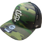 SAN FRANCISCO GIANTS 47 BRAND ADJUSTABLE TRUCKER HAT - CAMO