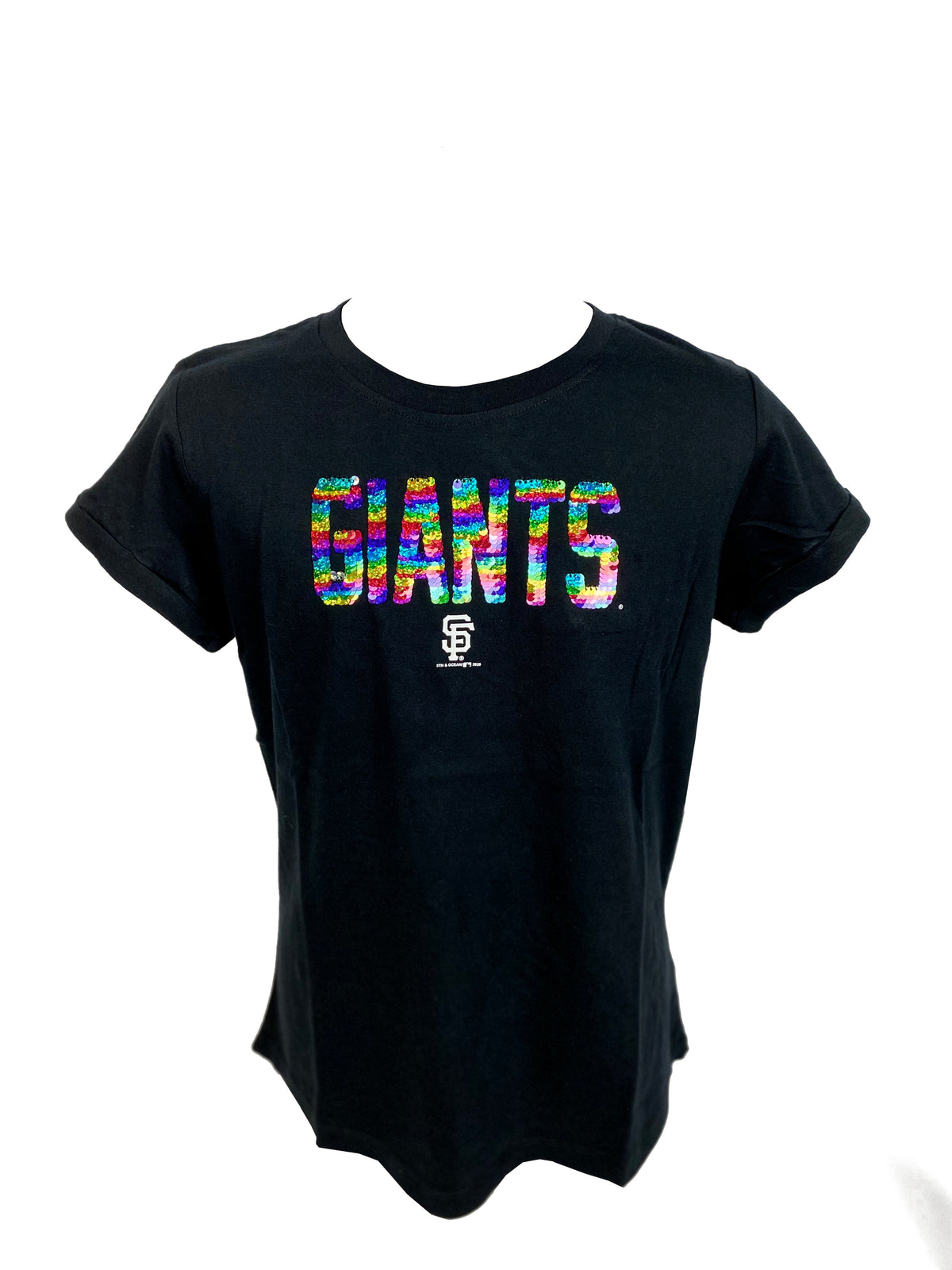 SAN FRANCISCO GIANTS GIRLS SEQUINS T-SHIRTS