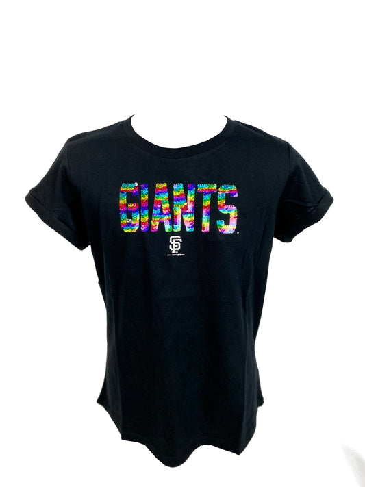 CAMISETAS LENTEJUELAS NIÑA SAN FRANCISCO GIANTS