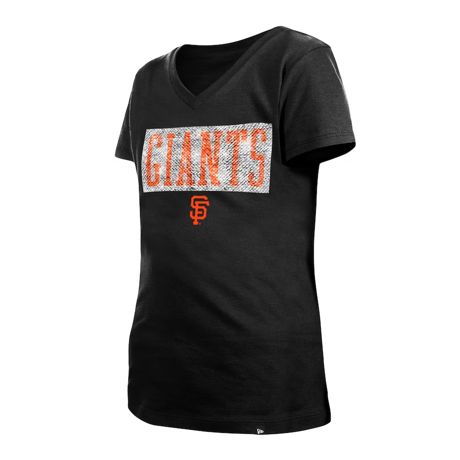 CAMISETA CON LENTEJUELAS EQUIPO NIÑA SAN FRANCISCO GIANTS