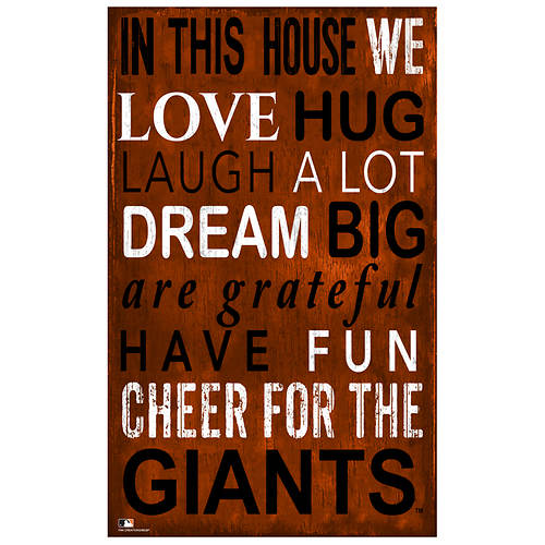 SAN FRANCISCO GIANTS IN THIS HOUSE SIGN