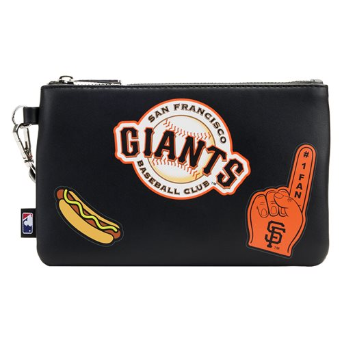 SAN FRANCISCO GIANTS LOUNGEFLY STADIUM CROSSBODY BAG WITH POUCH