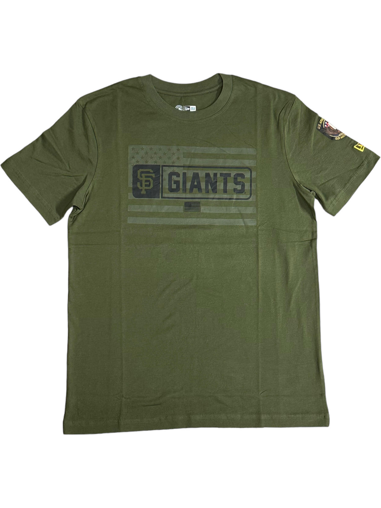 CAMISETA DE LAS FUERZAS ARMADAS 2023 DE LOS GIGANTES DE SAN FRANCISCO PARA HOMBRE