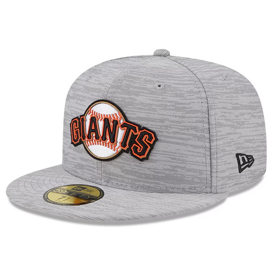 SAN FRANCISCO GIANTS MEN'S 2023 CLUBHOUSE GRAY 59FIFTY FITTED HAT