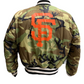 SAN FRANCISCO GIANTS MEN'S ALPHA INDUSTRIES REVERSIBLE BOMBER JACKET