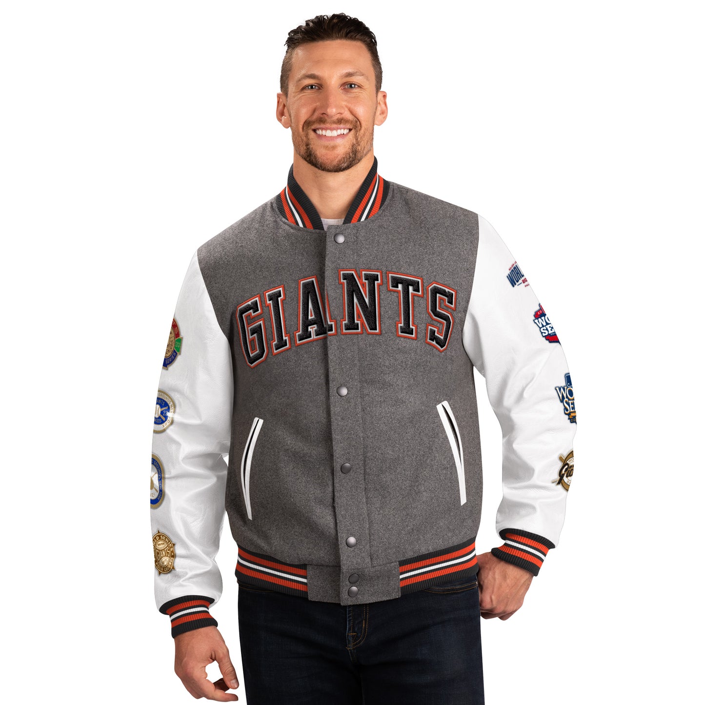 SAN FRANCISCO GIANTS MEN'S CHALLENGER VARSITY JACKET – JR'S SPORTS