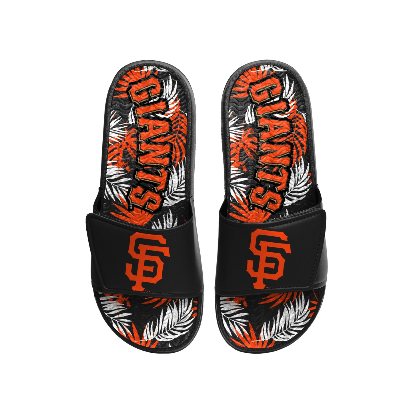 SAN FRANCISCO GIANTS MEN'S FLORAL GEL SLIDES