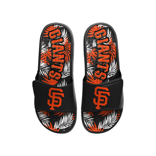 SAN FRANCISCO GIANTS MEN'S FLORAL GEL SLIDES