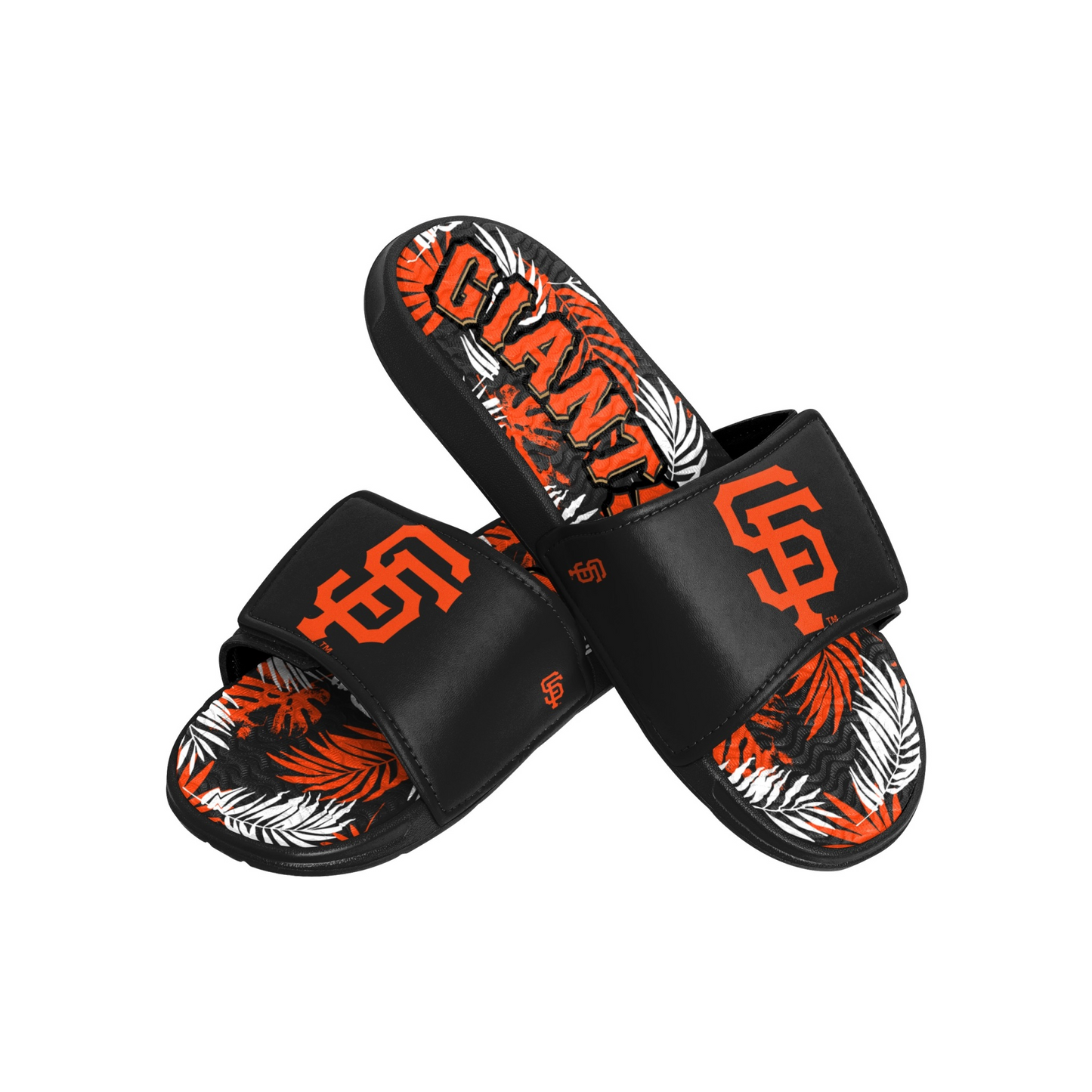 SAN FRANCISCO GIANTS MEN'S FLORAL GEL SLIDES