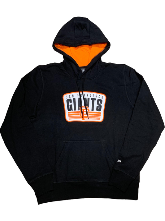 SUDADERA CON CAPUCHA Y PARCHE DE CAMIONERO NEW ERA PARA HOMBRE DE LOS SAN FRANCISCO GIANTS