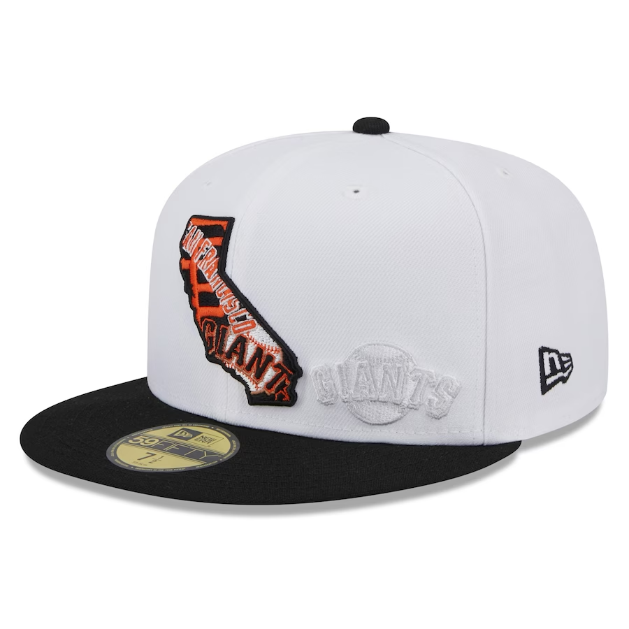 SAN FRANCISCO GIANTS HOMBRE BLANCO/NEGRO ESTADO 59FIFTY AJUSTADO