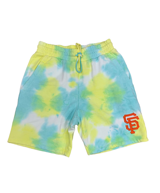 PANTALONES CORTOS NEON TIE DYE NEW ERA DE LOS GIGANTES DE SAN FRANCISCO