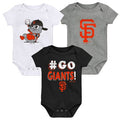 SAN FRANCISCO GIANTS NEWBORN BORN TO WIN 3 PIECE SET
