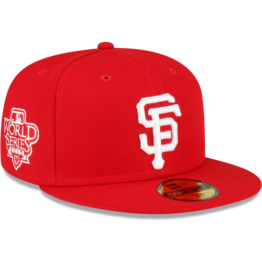 GORRA AJUSTADA 59FIFTY DE LA SERIE MUNDIAL 2010 DE LOS SAN FRANCISCO GIANTS SIDEPATCH - ROJO