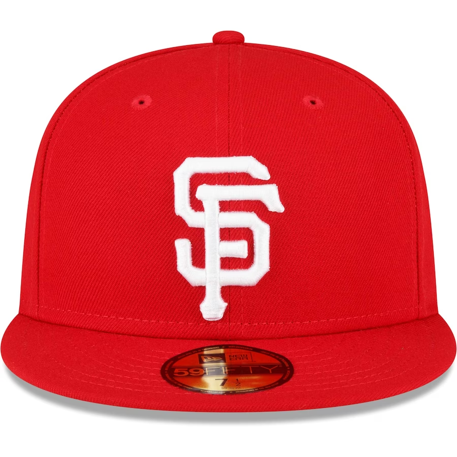 GORRA AJUSTADA 59FIFTY DE LA SERIE MUNDIAL 2010 DE LOS SAN FRANCISCO GIANTS SIDEPATCH - ROJO