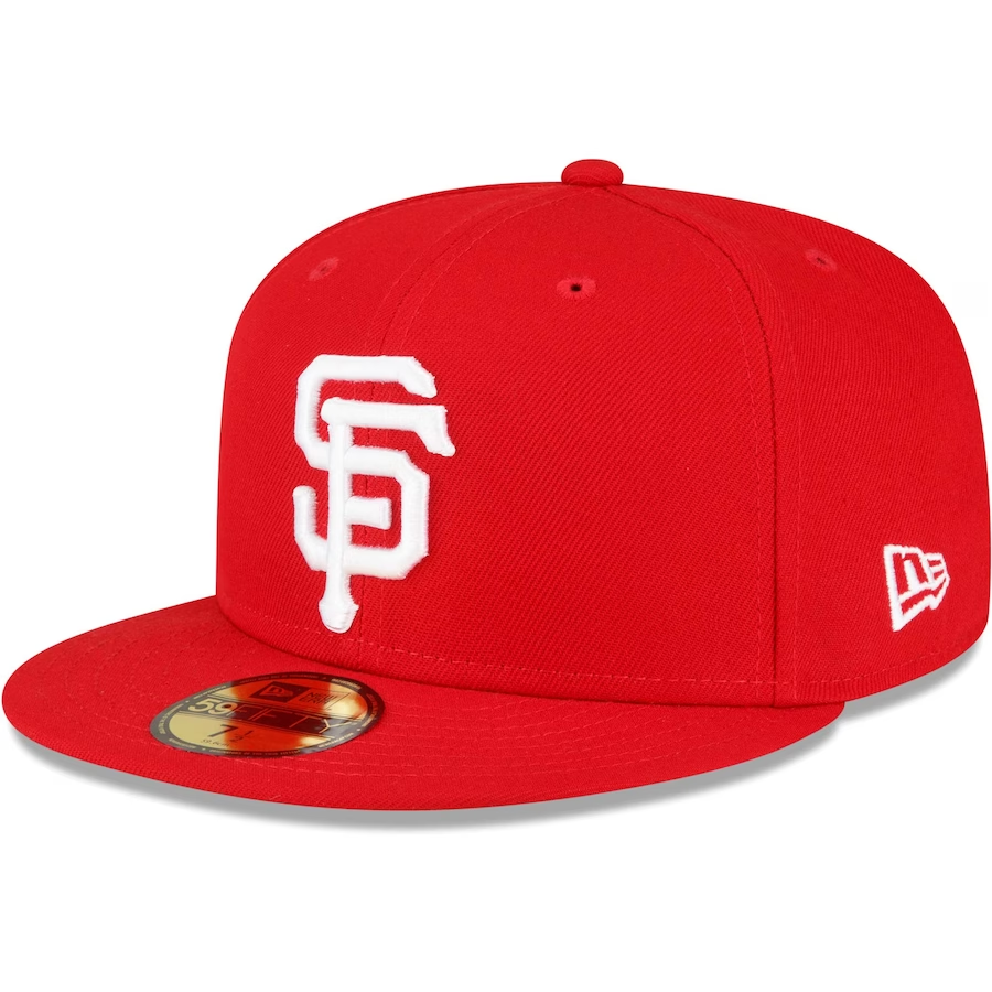 GORRA AJUSTADA 59FIFTY DE LA SERIE MUNDIAL 2010 DE LOS SAN FRANCISCO GIANTS SIDEPATCH - ROJO