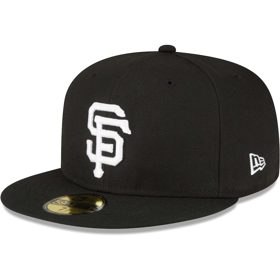 SAN FRANCISCO GIANTS SIDEPATCH WORLD SERIES 59FIFTY FITTED HAT - BLACK/ WHITE