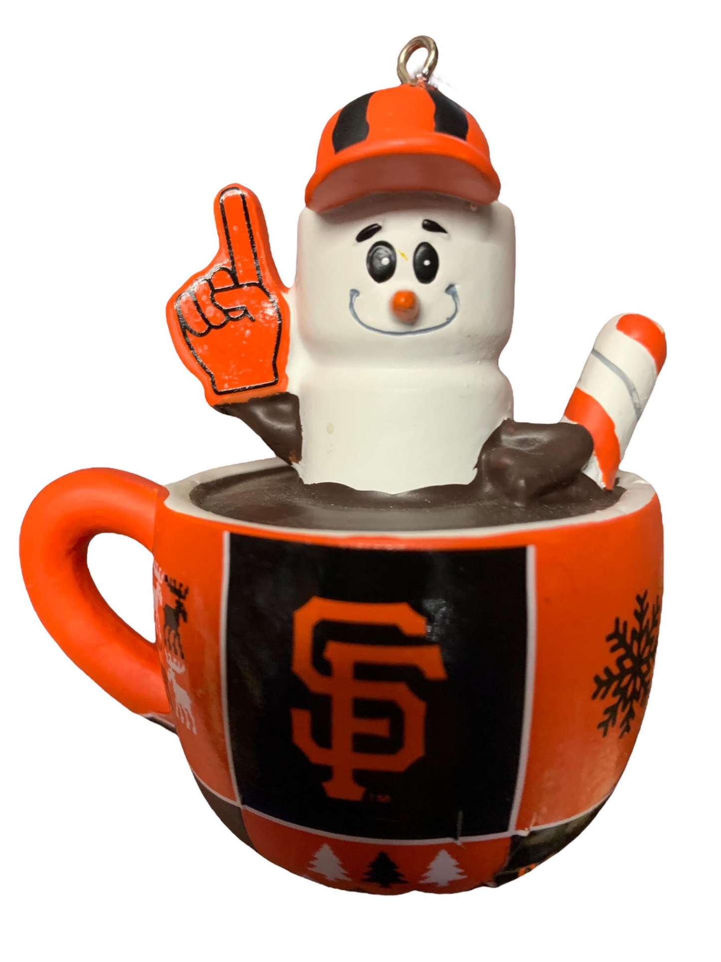 TAZA SAN FRANCISCO GIGANTES SMORES ADORNO DE NAVIDAD