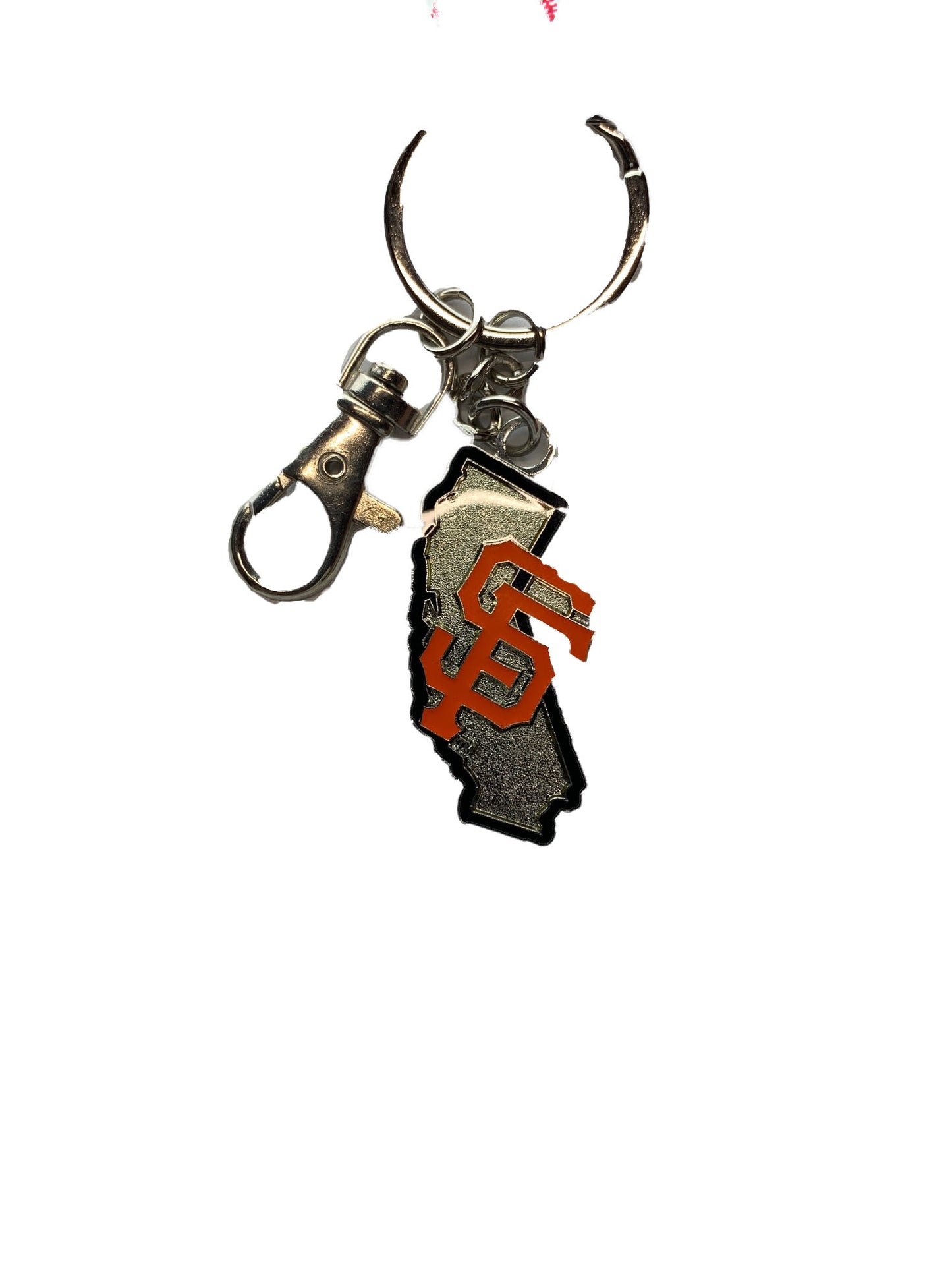 SAN FRANCISCO GIANTS STATE SHAPE KEYCHAIN