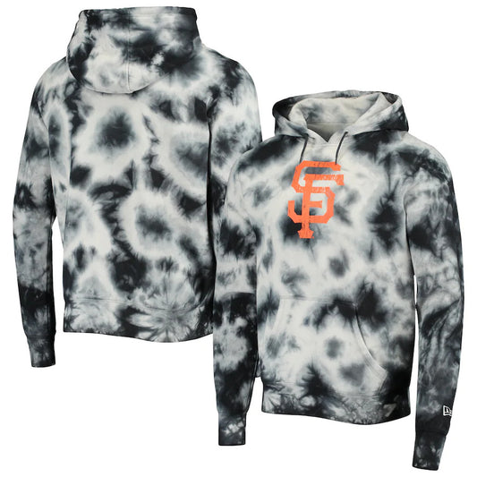 SAN FRANCISCO GIANTS MEN'S TIE DYE PULLOVER HOODIE SWEATSHIRT