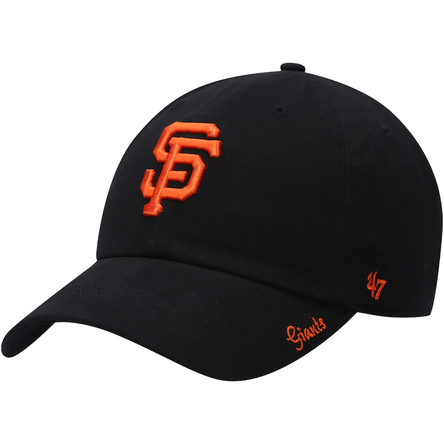 SAN FRANCISCO GIANTS WOMEN'S ADJUSTABLE 47 BRAND MIATA HAT-BLACK