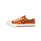 SAN FRANCISCO GIANTS WOMEN'S COLOR GLITTER LOW TOP SHOE