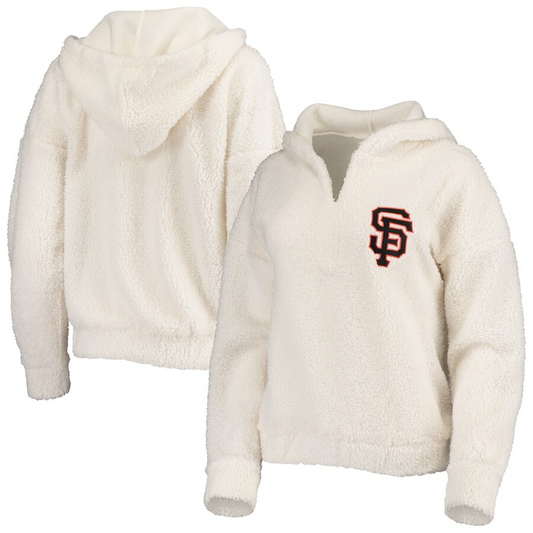 SAN FRANCISCO GIANTS WOMEN'S FLUFFY HOODIE SWEATSHIRT