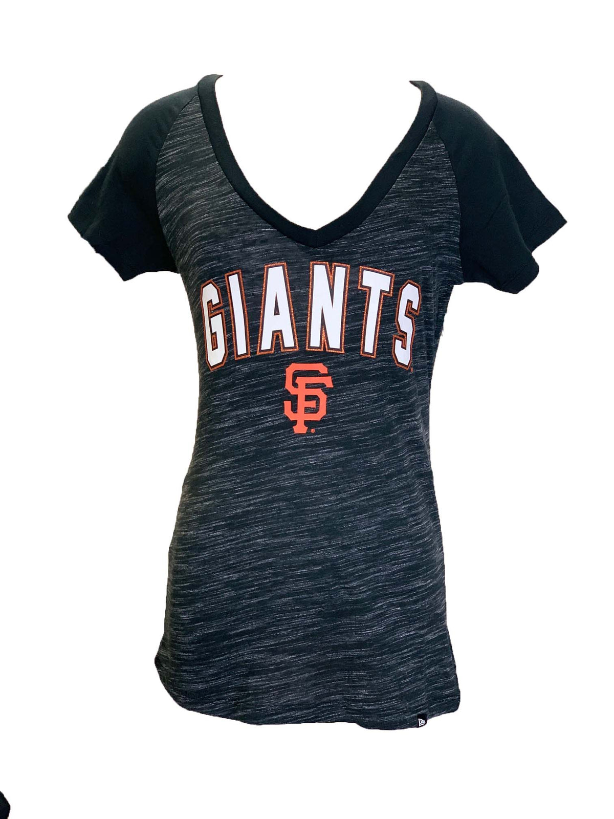 CAMISETA CON NOMBRE EN FRONTERA DE ALUMINIO PARA MUJER SAN FRANCISCO GIANTS