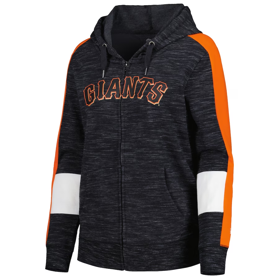 SUDADERA CON CAPUCHA Y CREMALLERA COLOR BLOCK PARA MUJER SAN FRANCISCO GIANTS