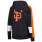 SAN FRANCISCO GIANTS WOMEN'S FULL ZIP COLOR BLOCK HOODED SWEATSHIRT