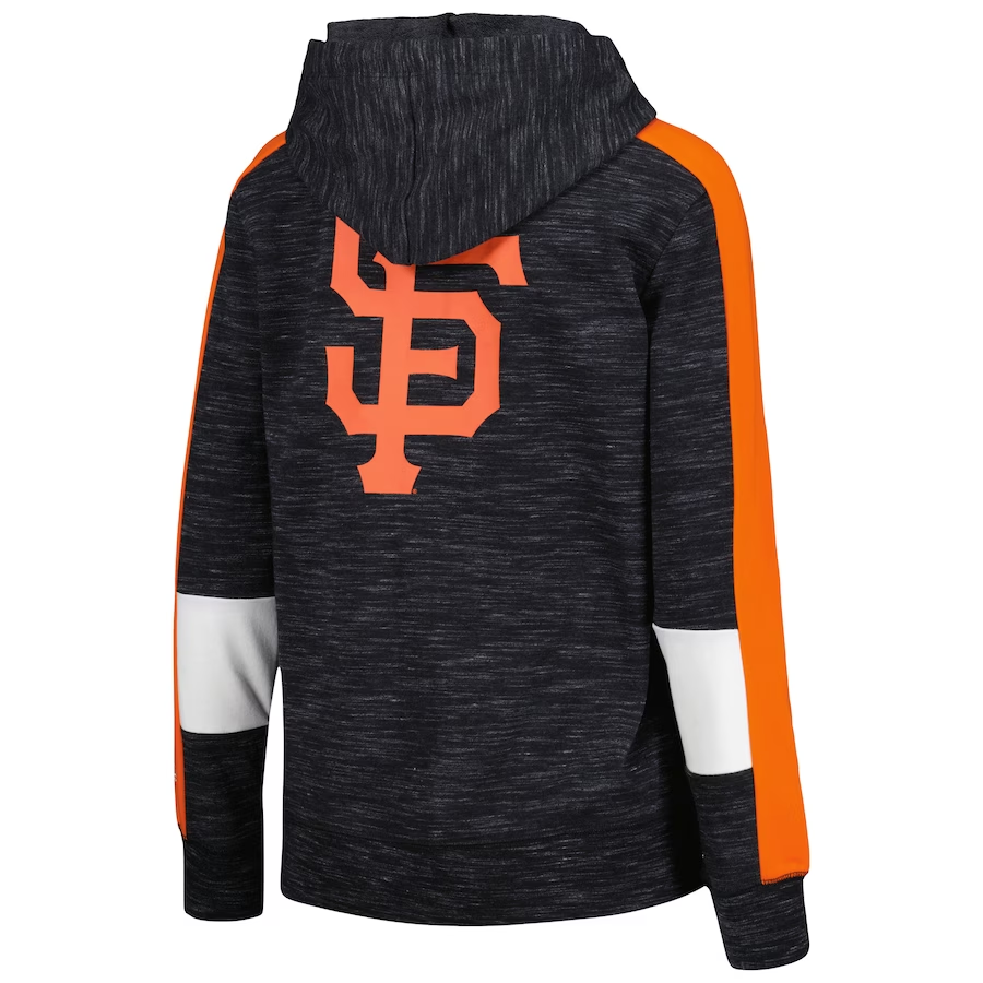 SUDADERA CON CAPUCHA Y CREMALLERA COLOR BLOCK PARA MUJER SAN FRANCISCO GIANTS