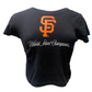 SAN FRANCISCO GIANTS WOMEN'S HISTORIC CHAMPS CROP TOP