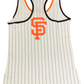 SAN FRANCISCO GIANTS WOMEN'S HOMEPLATE PINSTRIPE TANK TOP