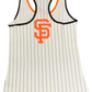 CAMISETA DE TIRANTES DE MUJER CON RAYAS DIGITAL DE HOMEPLATE DE SAN FRANCISCO GIANTS