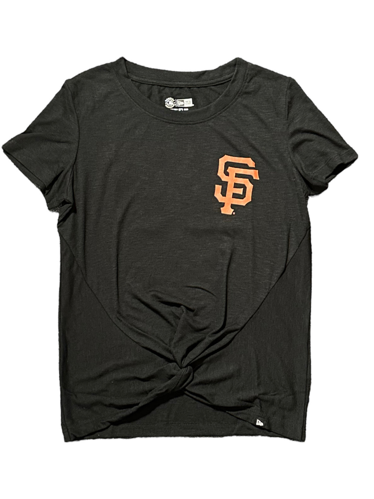 SAN FRANCISCO GIANTS WOMEN'S STAMPED FRONT KNOT T-SHIRT